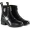 Show in main carousel: B Vertigo Womens Saturn Front-Zip Leather Paddock Boots, Black, EU 36 slide 1 of 4