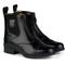 Show in main carousel: B Vertigo Womens Saturn Front-Zip Leather Paddock Boots, Black, EU 40 slide 3 of 7
