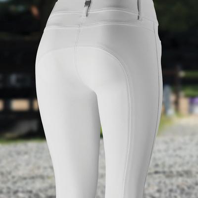 Show full view: B Vertigo Womens Tiffany Silicone Full Seat Breeches, Bright White, 22 slide 5 of 10