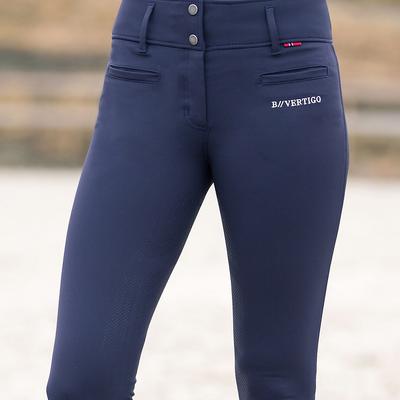 Show full view: B Vertigo Womens Tiffany Silicone Full Seat Breeches, Dark Navy, 22 slide 5 of 8