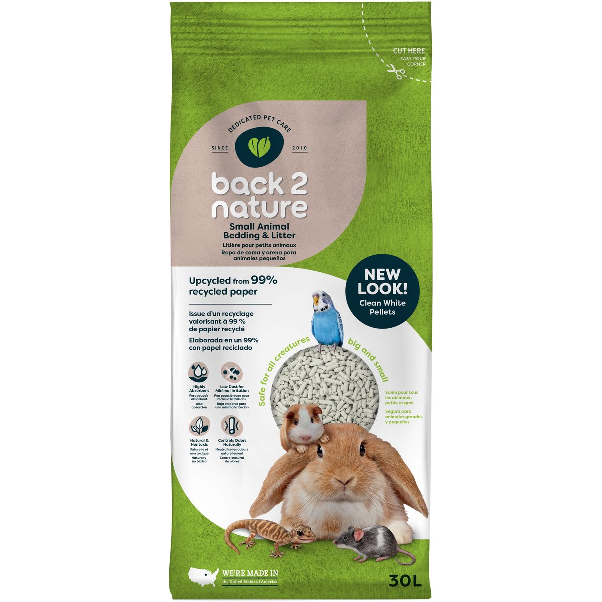 back-2-nature Small Animal Bedding & Litter, 30-L