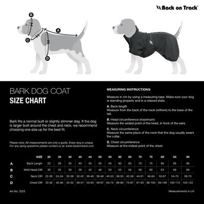 Show full view: Back on Track Bark Dog Coat, Black, 30-in slide 3 of 4