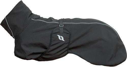 Show full view: Back on Track Nella Dog Coat, Black, 16-in slide 2 of 3