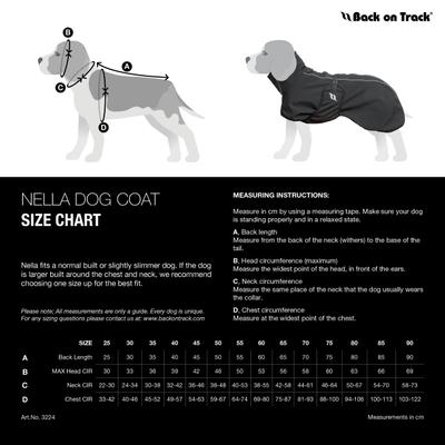 Show full view: Back on Track Nella Dog Coat, Grey, 14-in slide 3 of 3