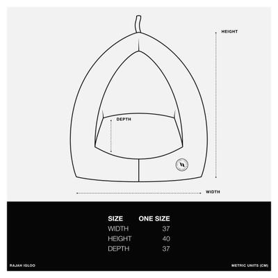 Show full view: Back on Track Pet Igloo Small Dog & Cat Bed, Brown, Small slide 3 of 4