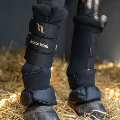 Show full view: Back on Track Royal Quick Wraps Deluxe Horse Wraps, Black, Pair, Small: 12-inch slide 7 of 9