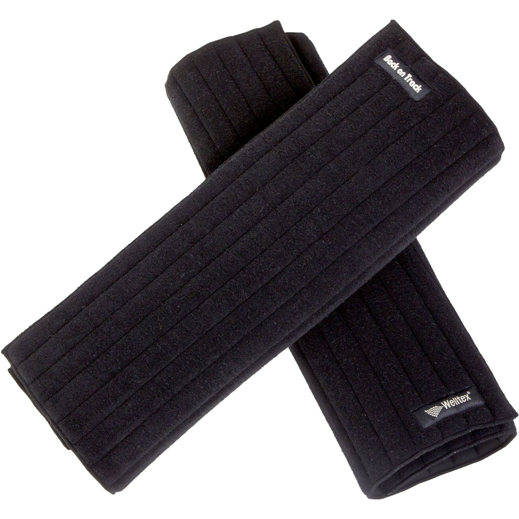 Back on Track Scandic PK Horse Wraps, Black, Small, 11.75x15.75-in