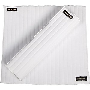 Back on Track Scandic PK Horse Wraps, White, Medium, 15.75x15.75-in