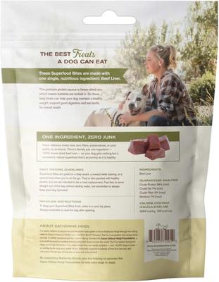 Show full view: Badlands Ranch Beef Liver Grain-Free Freeze-Dried Raw Dog Treats, 4-oz bag slide 3 of 7