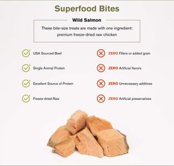 Badlands Ranch Salmon Grain-Free Freeze-Dried Raw Dog Treats, 4-oz bag slide 2 of 5