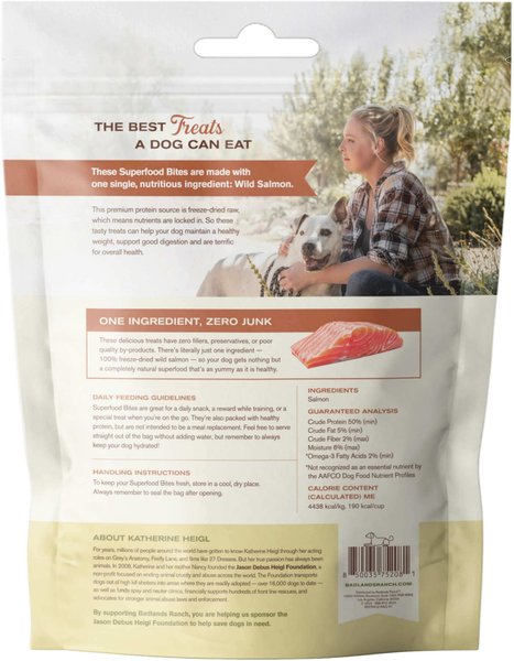 Badlands Ranch Salmon Grain-Free Freeze-Dried Raw Dog Treats