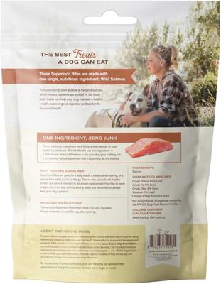 Show full view: Badlands Ranch Salmon Grain-Free Freeze-Dried Raw Dog Treats, 4-oz bag slide 3 of 7