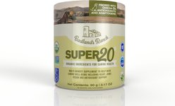 Badlands Ranch Super20 Multi-Benefit Powder Supplement Topper for Dogs, 3.17-oz canister