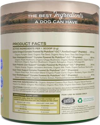 Show full view: Badlands Ranch Super20 Multi-Benefit Powder Supplement Topper for Dogs, 3.17-oz canister slide 3 of 6