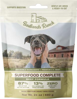 Badlands Ranch Superfood Complete Grain-Free Beef Air-Dried Dog Food
