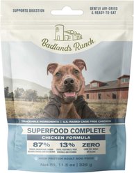 Badlands Ranch Superfood Complete Grain-Free Chicken Air-Dried Dog Food, 11.5-oz bag