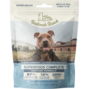 Badlands Ranch Superfood Complete Grain-Free Chicken Air-Dried Dog Food, 11.5-oz bag