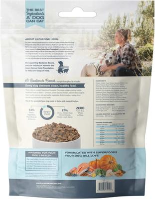 Show full view: Badlands Ranch Superfood Complete Grain-Free Chicken Air-Dried Dog Food, 11.5-oz bag slide 3 of 8