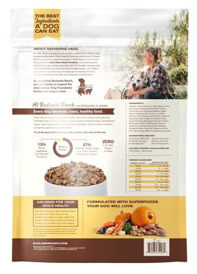 Show full view: Badlands Ranch Superfood Complete Grain-Free Wild Fish & Turkey Air-Dried Dog Food, 64-oz bag slide 3 of 8