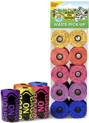 Bags on Board Bag Refill Pack, Rainbow, 140 count