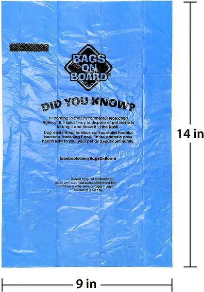 Show full view: Bags on Board Dog Poop Bags, 315 count, Blue slide 3 of 10