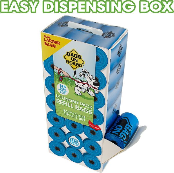 Show full view: Bags on Board Dog Poop Bags, 315 count, Blue slide 4 of 10