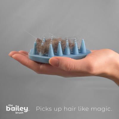 Show full view: Bailey Cat Co. The Bailey Brush Cat Brush, Meowy Blue Mist slide 6 of 10