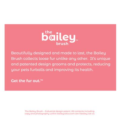 Show full view: Bailey Cat Co. The Bailey Brush Cat Brush, Tickled Ear Pink slide 7 of 9