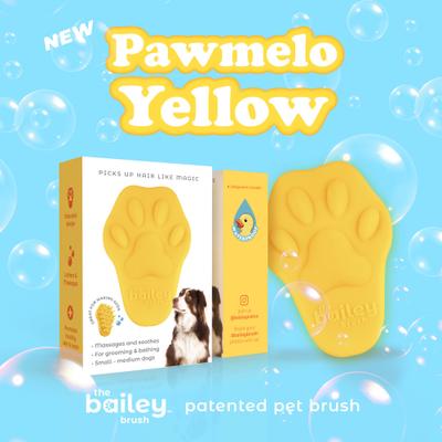 Show full view: Bailey Cat Co. The Bailey Brush Dog Brush, Pawmelo Yellow slide 2 of 7