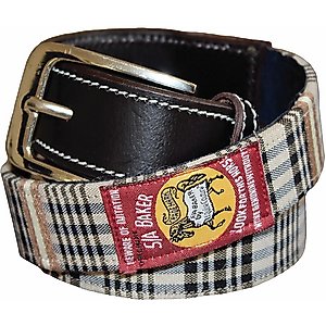 Baker Ladies Classic Plaid Belt, Medium