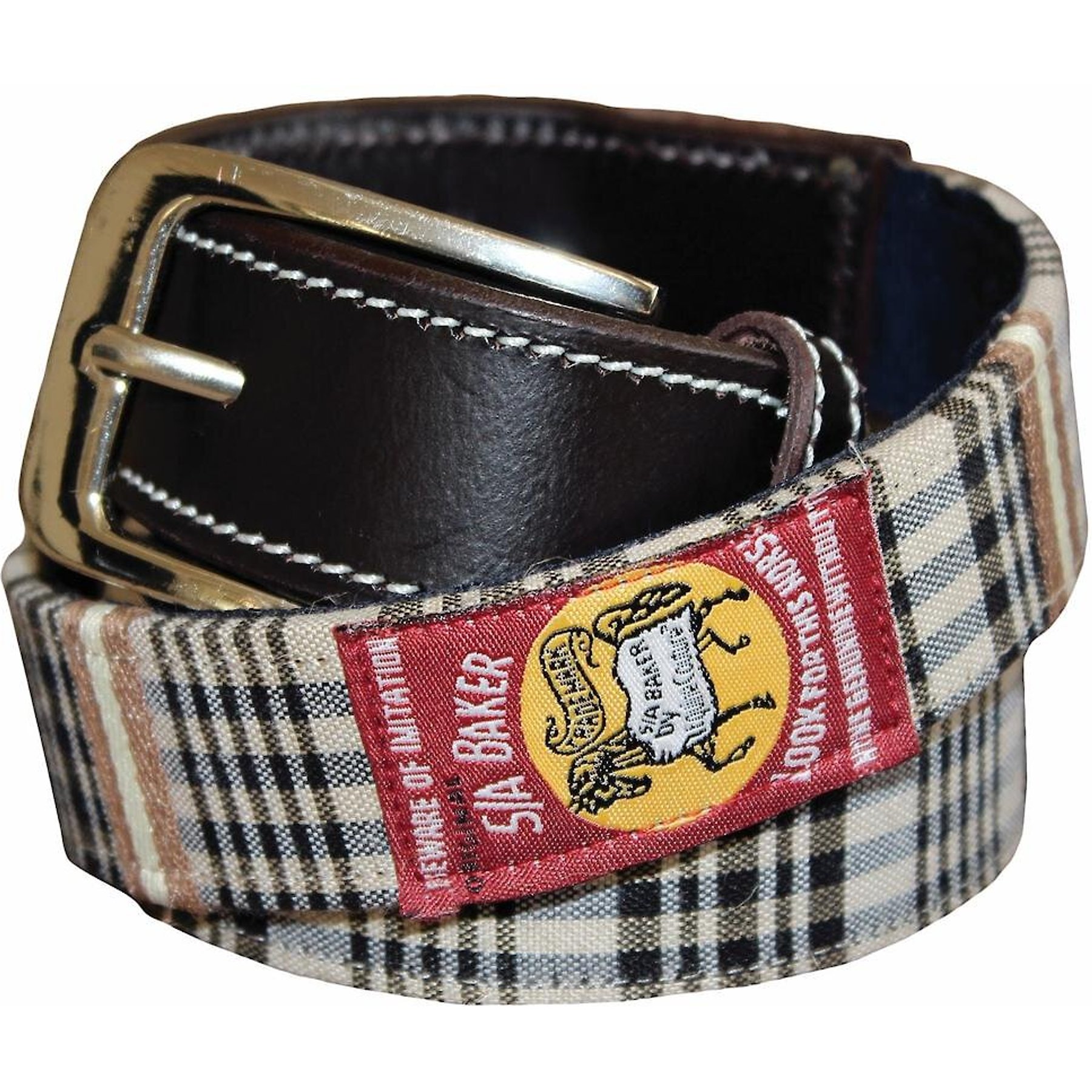 Baker Ladies Classic Plaid Belt, Small