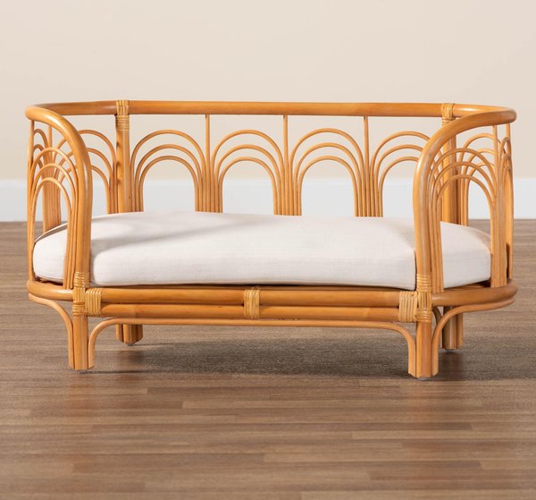 bali & pari Vina Dog & Cat Bed, Light Honey, Small