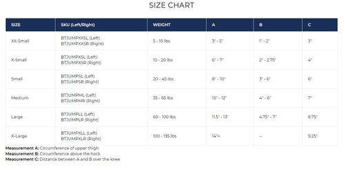 Show full view: Balto Jump Dog Knee Brace, XX-Small- Right slide 10 of 10