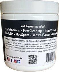 Banixx Ear Paw & Wound Care Wipes for Dogs, 30 count slide 2 of 2