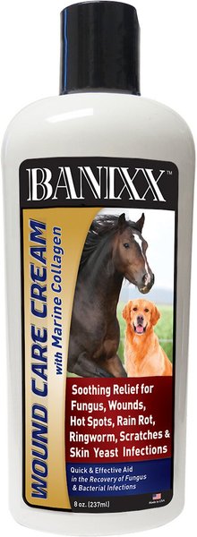 Show full view: Banixx Wound Care Pet Cream with Marine Collagen for Dogs, Cats & Horses, 8-fl oz bottle slide 1 of 3
