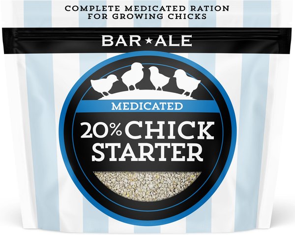 Show full view: Bar ALE 20% Protein Medicated Chick Starter Crumble Chicken Feed, 10-lb bag slide 1 of 5