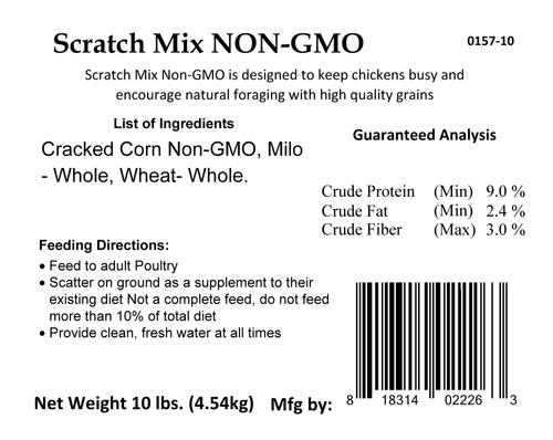 Show full view: Bar ALE Non-GMO Poultry Scratch Mix, 10-lb bag slide 4 of 5