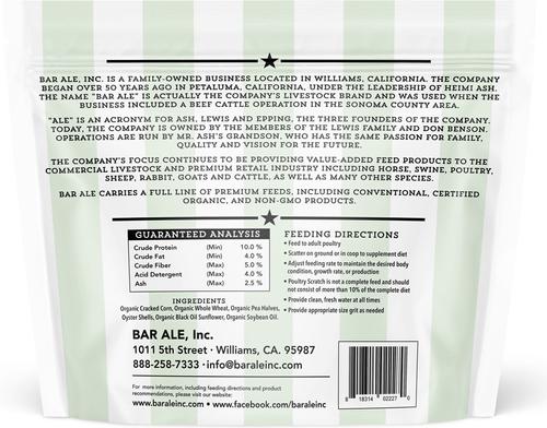Show full view: Bar ALE Organic 4 Way Supreme Poultry Scratch, 10-lb bag slide 2 of 5
