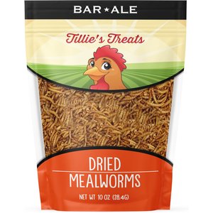 Bar ALE Tillie's Treats Dried Mealworms Chicken Treats, 10-oz bag