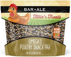 Bar ALE Tillie's Treats Non-GMO Omega3 Poultry Snack Pak Chicken Treats, 10-lb bag