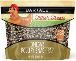 Bar ALE Tillie's Treats Non-GMO Omega3 Poultry Snack Pak Chicken Treats, 5-lb bag