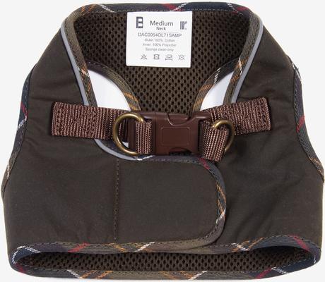 Show full view: Barbour Cotton Step In Dog Harness, Olive/Classic, Large: 21 to 29-in chest slide 2 of 4