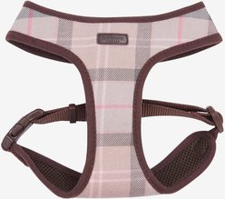 Barbour Dog Harness, Taupe/Pink Tartan, Small: 14 to 18-in chest