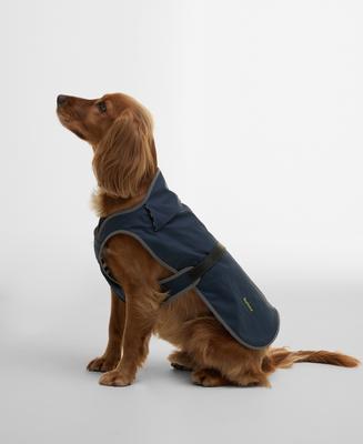 Show full view: Barbour Evie Waterproof Dog Raincoat, Navy, X-Small slide 3 of 7