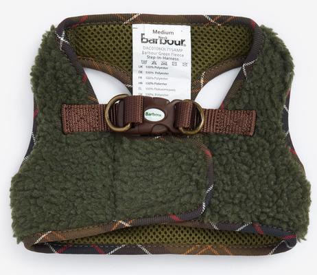 Show full view: Barbour Fleece Dog Harness, Olive, Large: 21 to 29-in chest slide 3 of 6