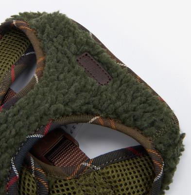 Show full view: Barbour Fleece Dog Harness, Olive, Medium: 17 to 22-in chest slide 3 of 5