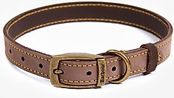 Barbour Leather Dog Collar, Brown, Medium: 14 to 18-in neck, 3/4-in wide
