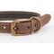 Show in main carousel: Barbour Leather Dog Collar, Brown, Small: 11 to 14-in neck, 1/2-in wide slide 2 of 5