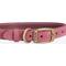 Show in main carousel: Barbour Leather Dog Collar, Pink, Large: 25-in neck, 1-in wide slide 2 of 5