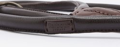 Barbour Leather Snap Dog Leash, Dark Brown, 4-ft long, 1/2-in wide slide 2 of 3